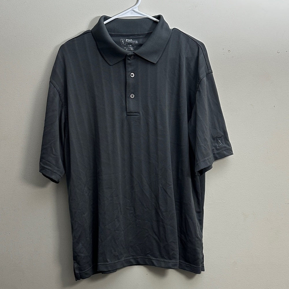 PGA Tour Dark Gray Polo Shirt